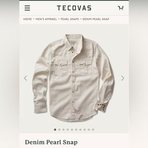 TECOVAS - Natural Demin Pearl Snap